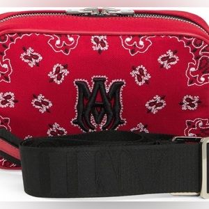Amiri Bandana Cotton Canvas Camera Bag